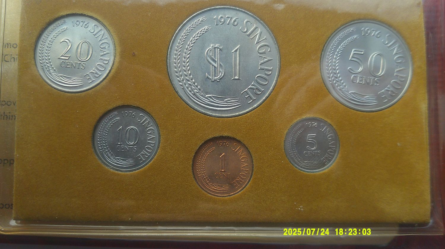 Singapore 6 Coin Set - 1976  MRPD2