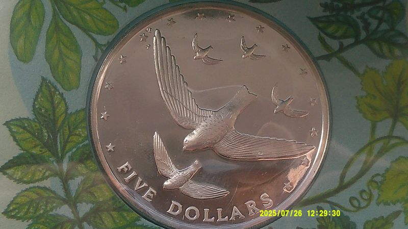 Cook Islands  Five Dollar Silver Proof First Day Cover (National Wildlife Day)  MRPD2