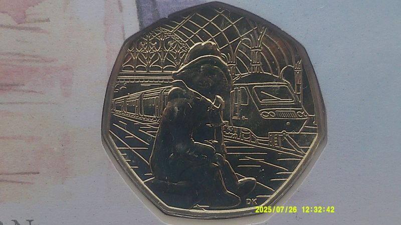 2018 - Fifty Pence First Day Cover  (Paddington at the Station)
