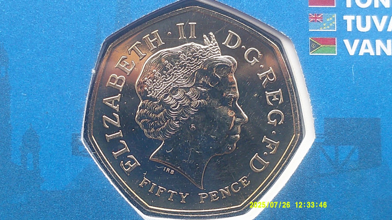 Glasgow Fifty Pence First Day Cover  (Glasgow 2014 Commonwealth Games)