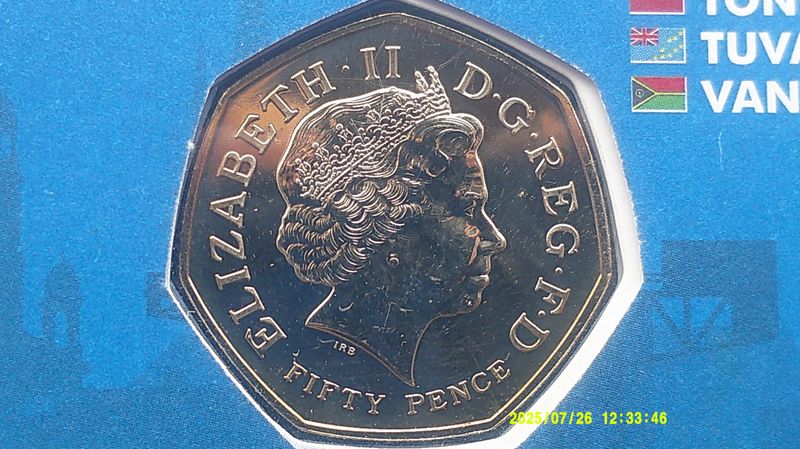 Glasgow Fifty Pence First Day Cover  (Glasgow 2014 Commonwealth Games)