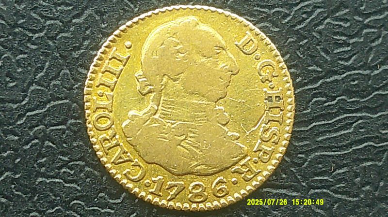Spain 1/2 Escudos - 1786