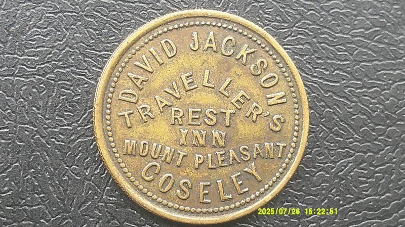 Threepence Token Coseley  Very Scarce