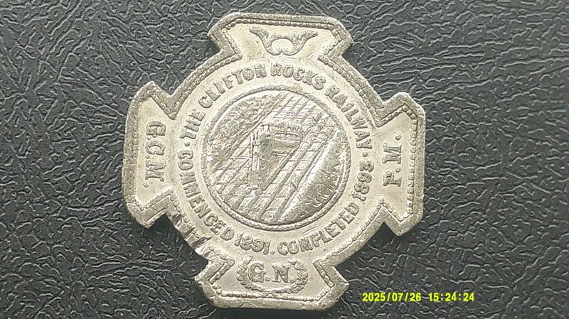 Clifton Rocks Railway Medal - 1893