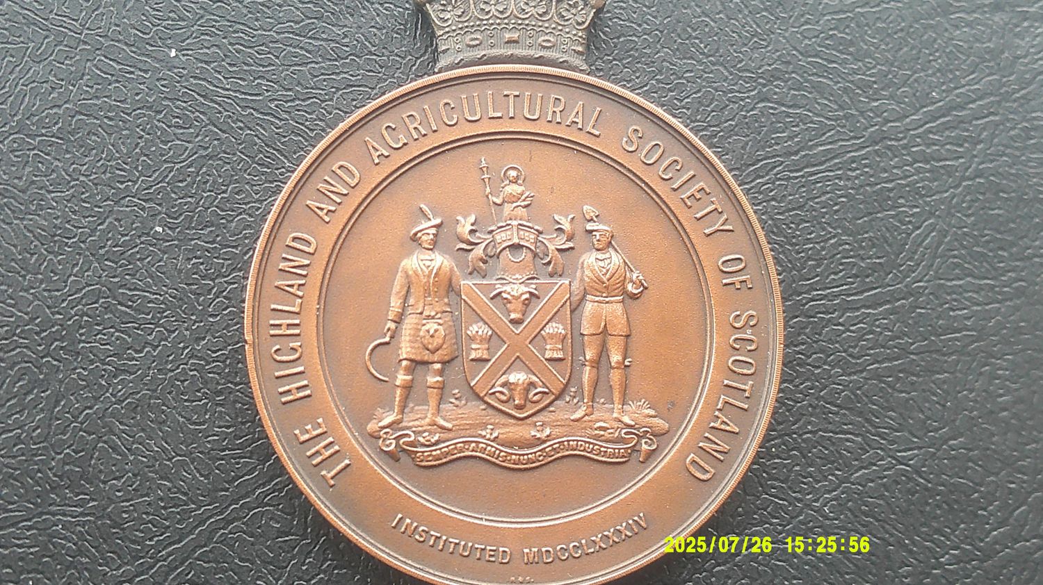 Highland and Agricultural Society Medal - 1939
