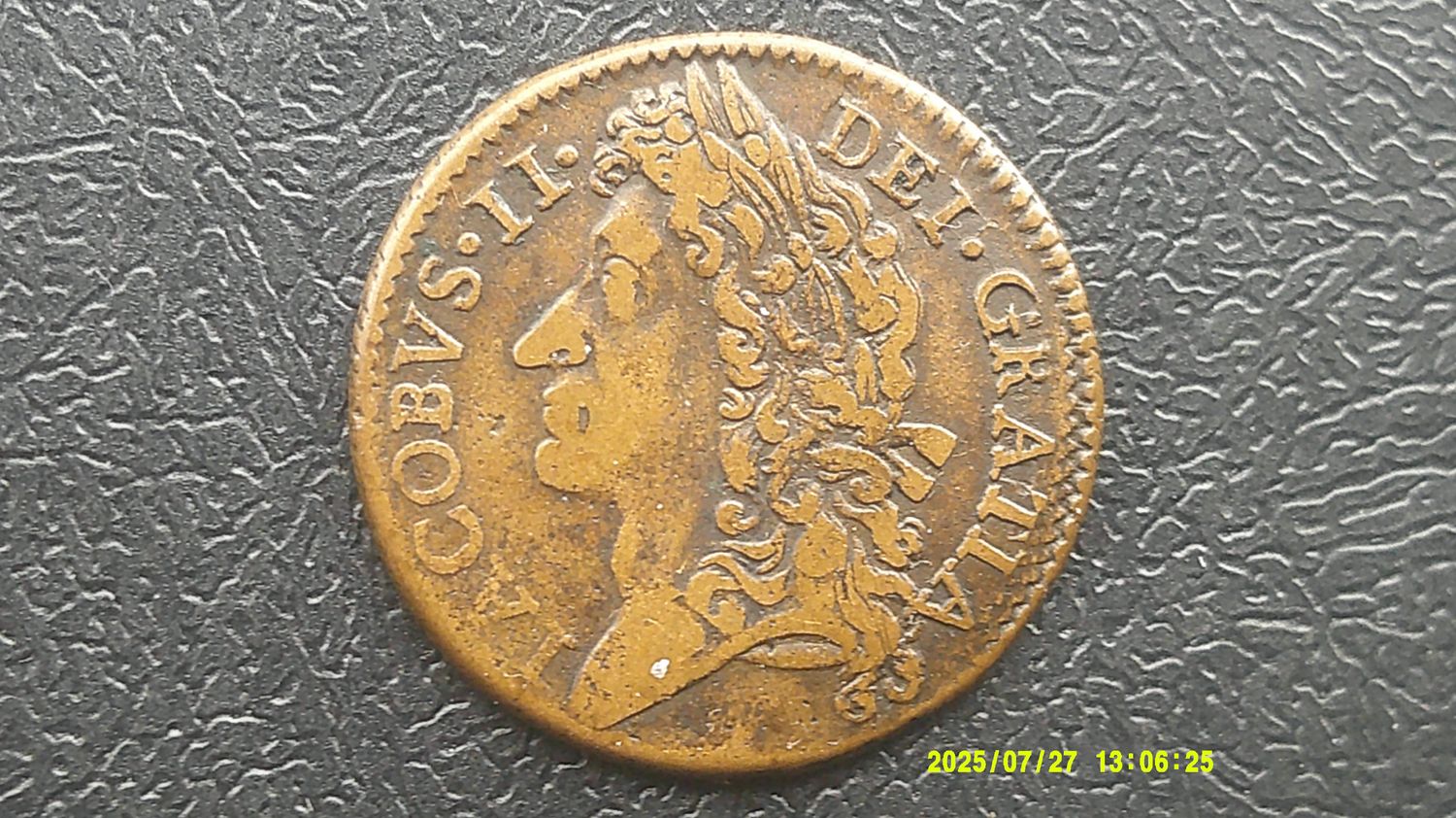 IRELAND James II Gunmoney Shilling  -  1689 October