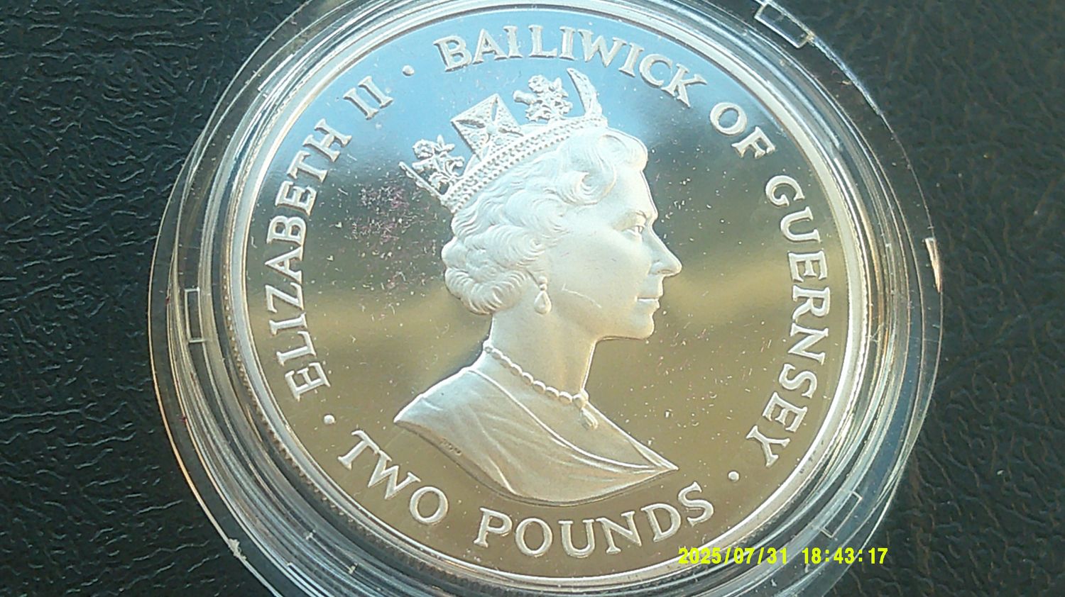 Guernsey £2 Silver Proof - 1993 (40th Anniversary of the Coronation) HRPD