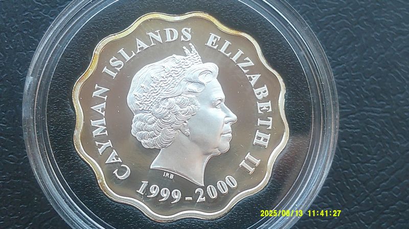 Cayman Islands $2  - 2000  (Millennium)  PDHR