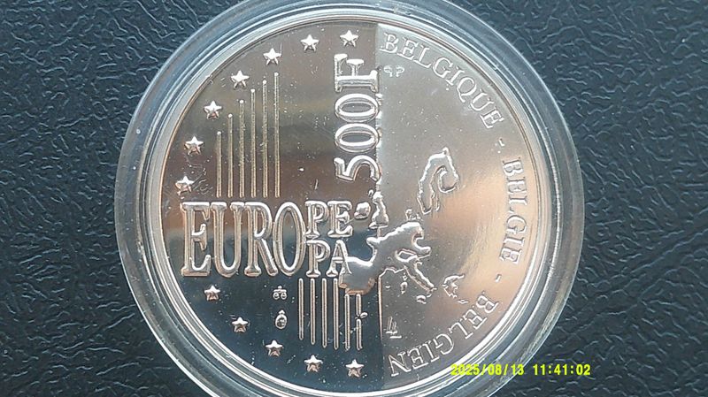 Belgium 500 Francs  - 2000  (40th Anniversary of Albert & Isobel) PDHR