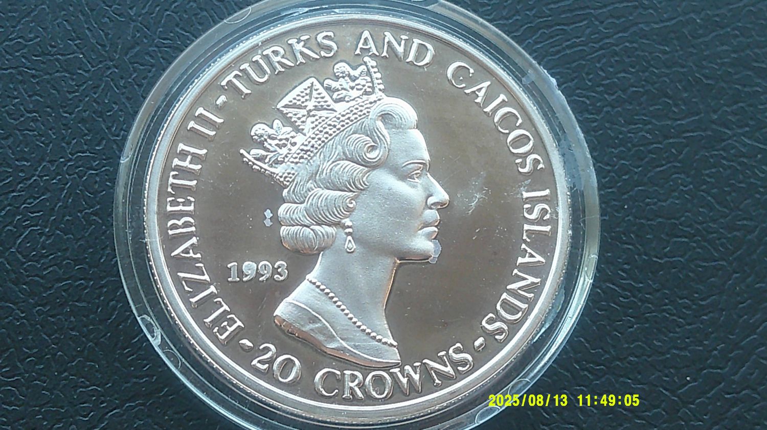 Turks & Caicos 20 Crowns  -  1992 (40th Anniversary of the Accession)