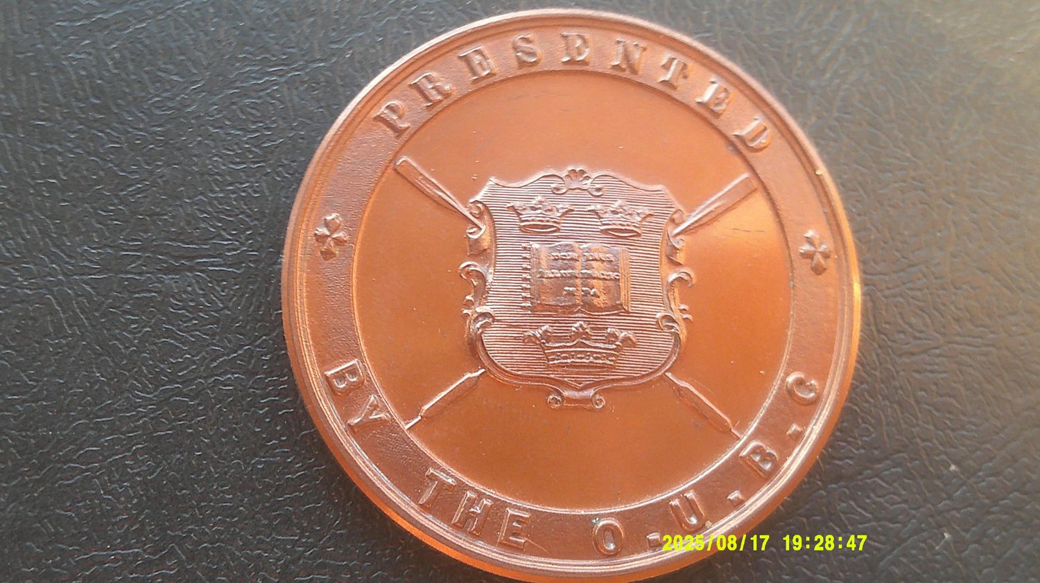 Oxford University Eight Oar Trial Race Medal