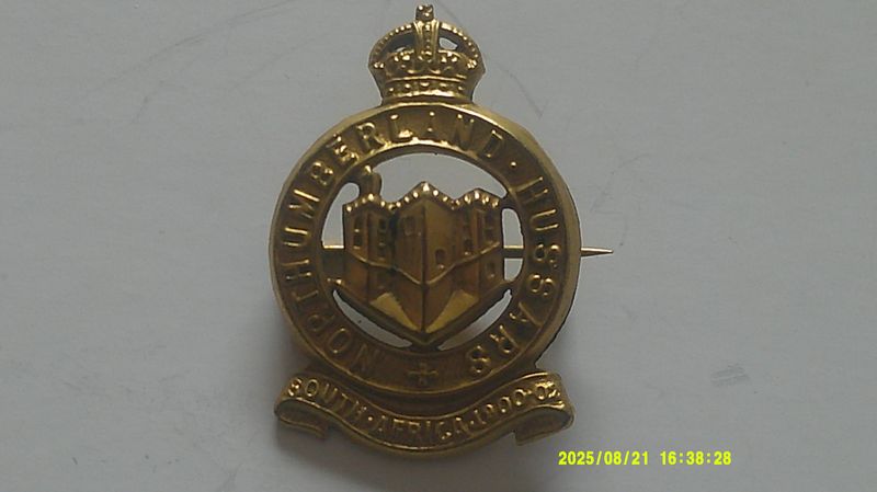 Northumberland Hussars Sweetheart Badge