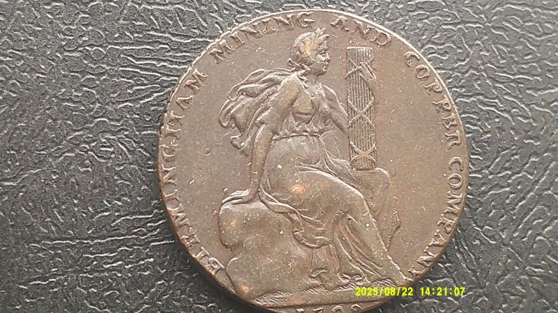 Birmingham Halfpenny  -  1792