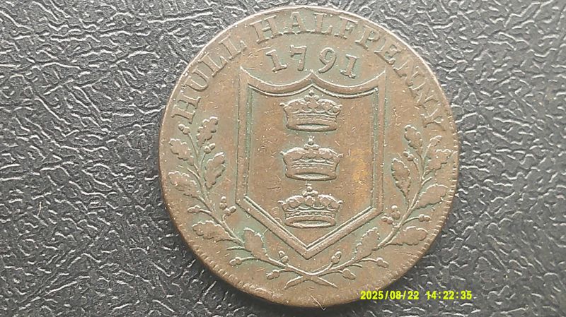 Hull Halfpenny - 1791