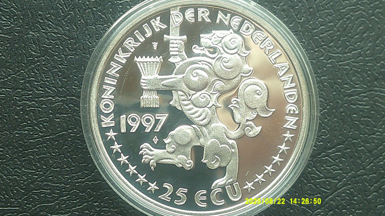 Netherlands 25 Ecu Silver Proof - 1993