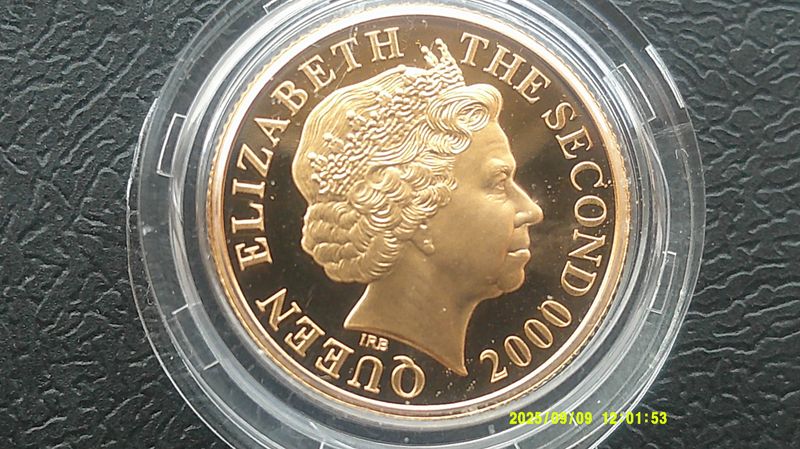 Jersey Gold Sovereign - 2000 (William the Conqueror)