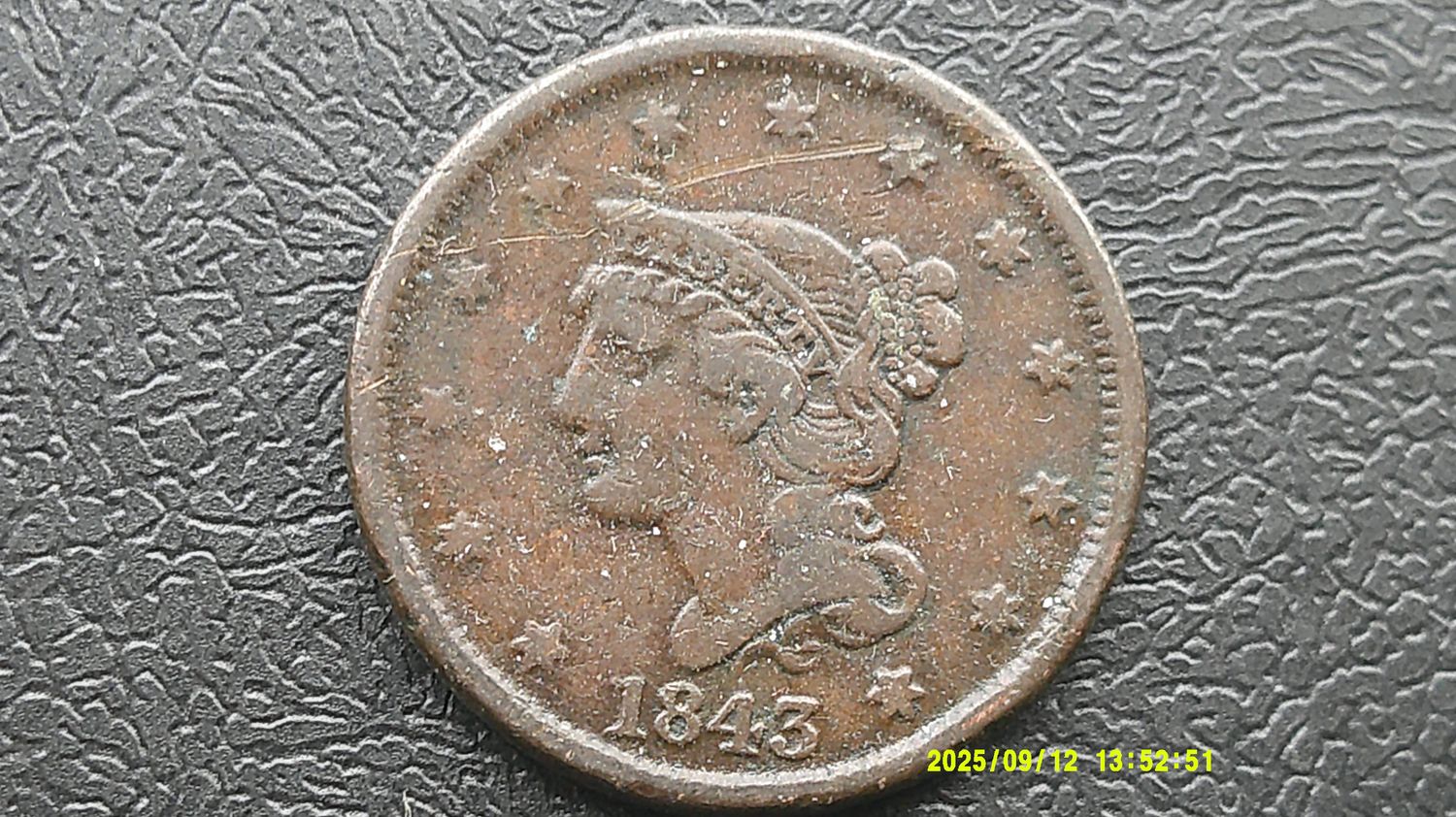 United States Cent - 1843