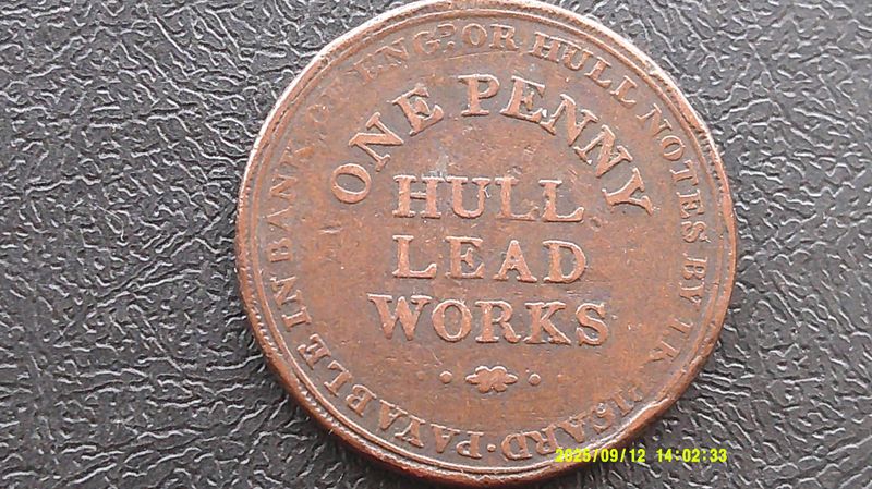 Hull Penny Token  -  1812