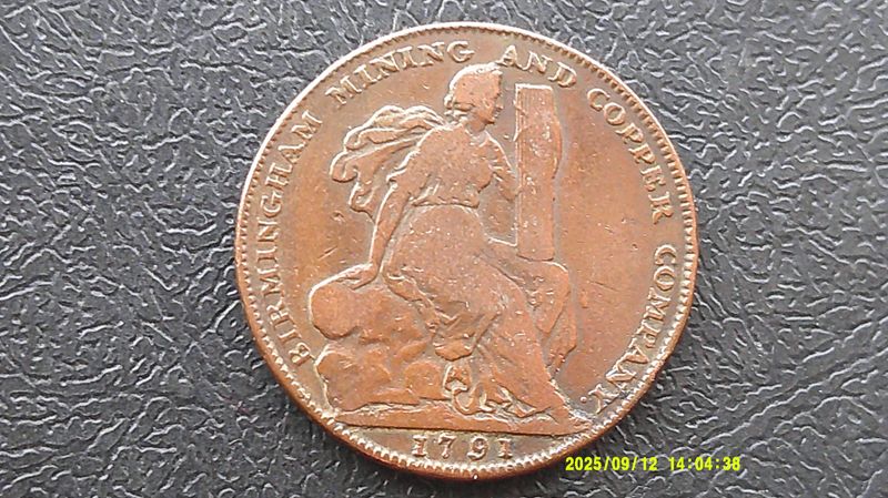 Birmingham Halfpenny  -  1791