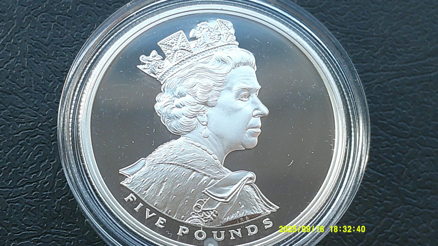 2002 - Silver Proof Five Pounds (Golden Jubilee) MRPD1