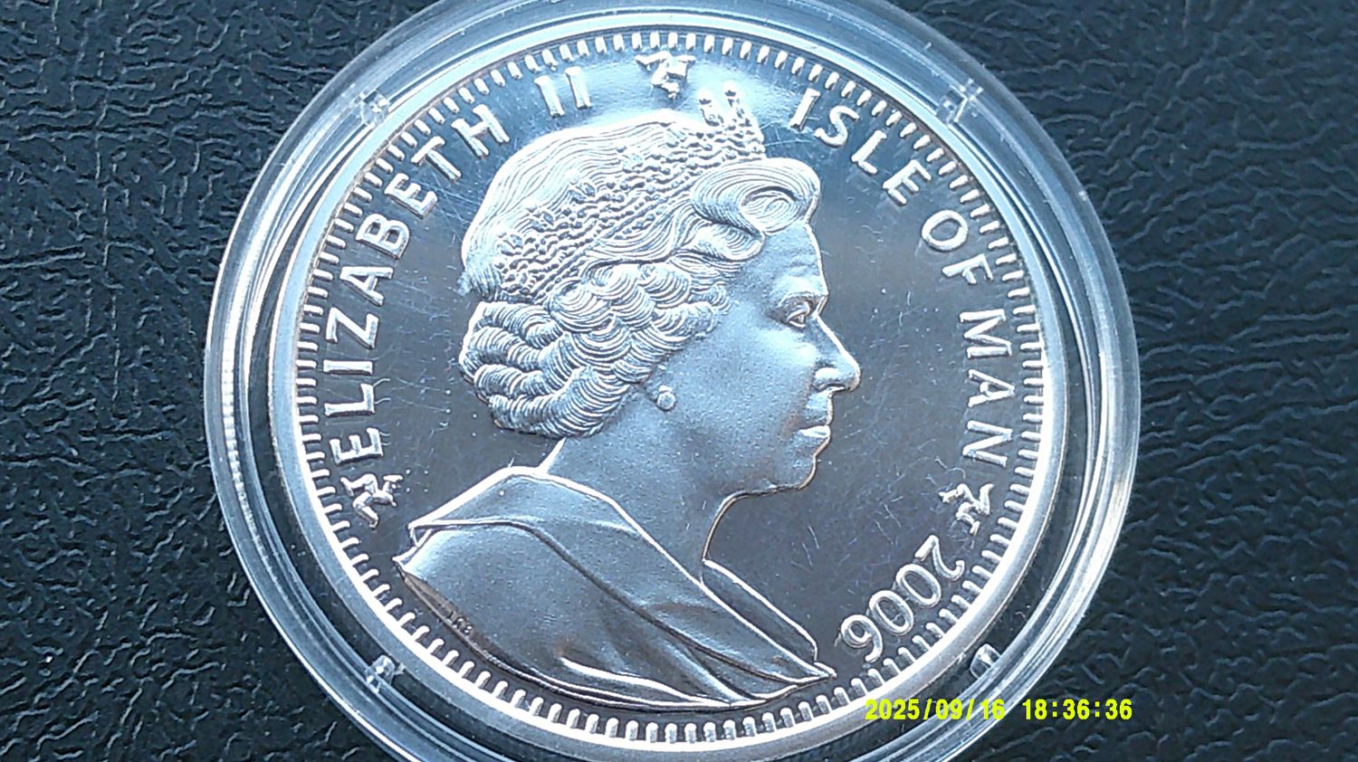 Isle of Man Silver Proof Crown  -  2006  (Queens 80th Birthday)