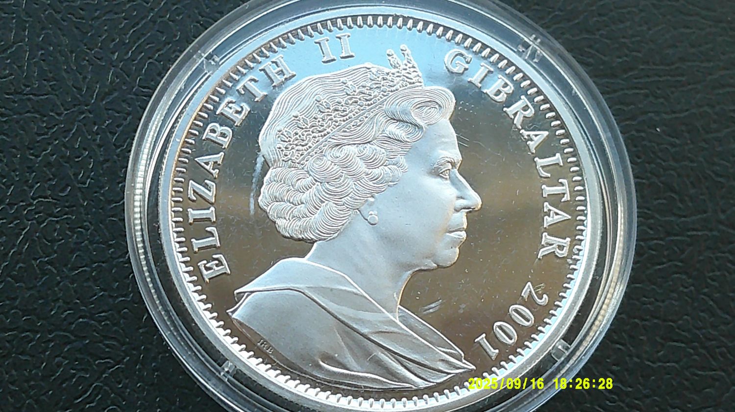 Gibraltar Crown Silver Proof - 2001 (The Victorian Age) HRPD
