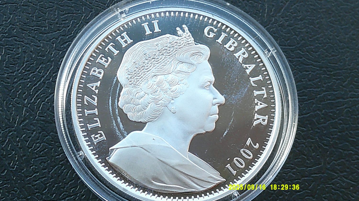 Gibraltar Crown Silver Proof - 2001  (The Victorian Age) HRPD