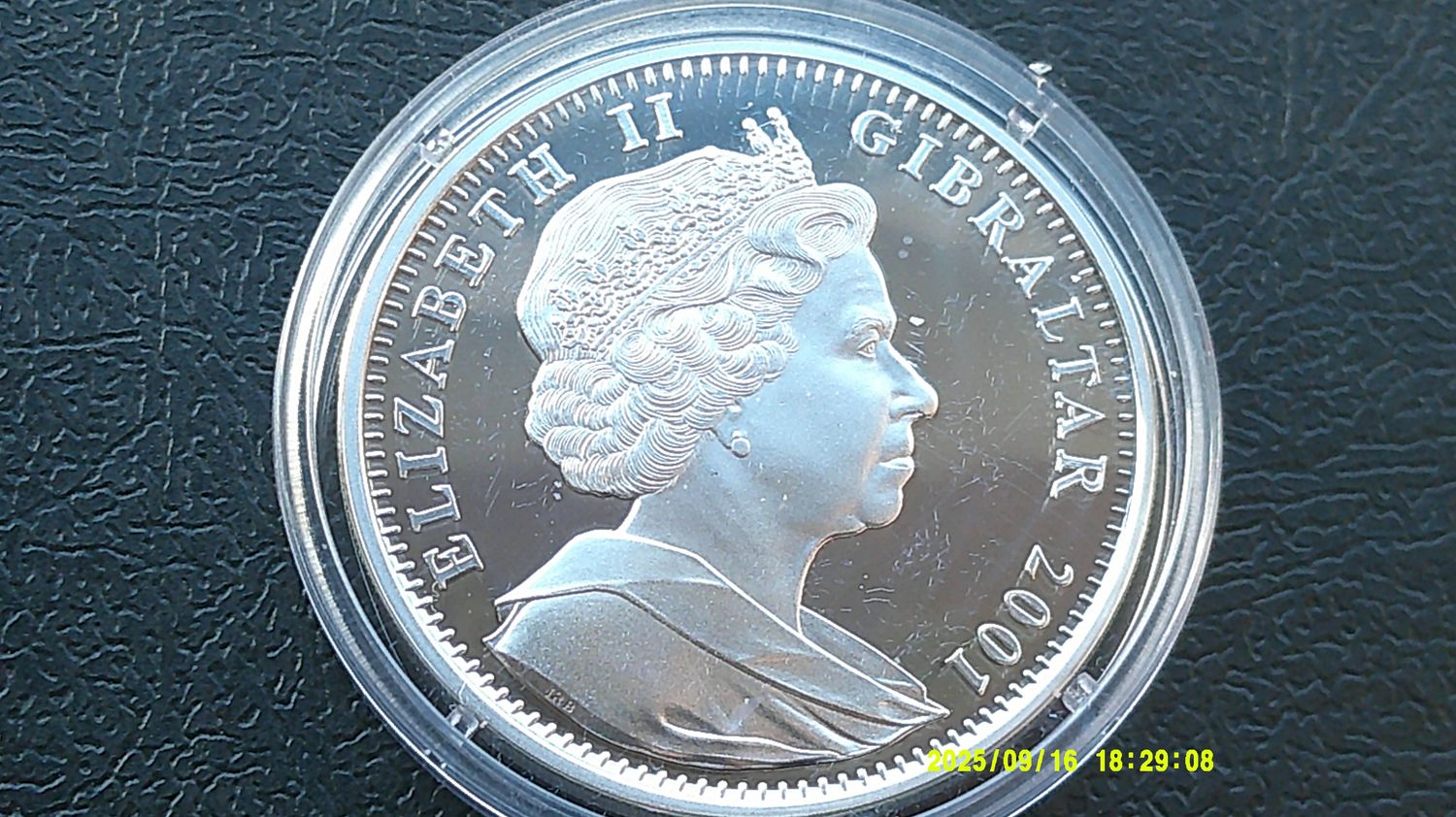 Gibraltar Crown Silver Proof - 2001  (The Victorian Age) HRPD