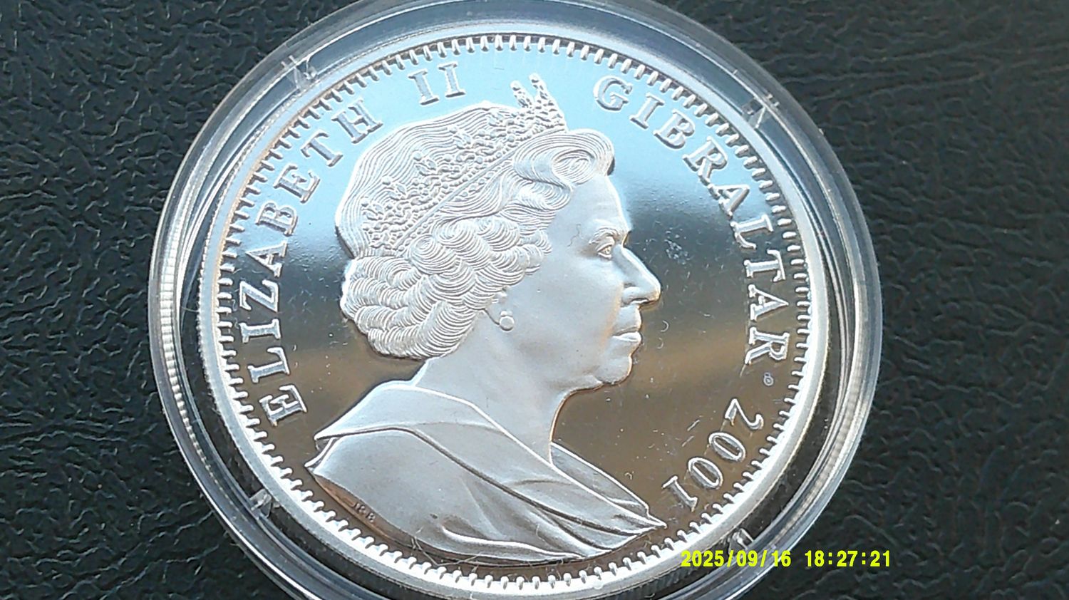 Gibraltar Crown Silver Proof - 2001  (The Victorian Age) HRPD