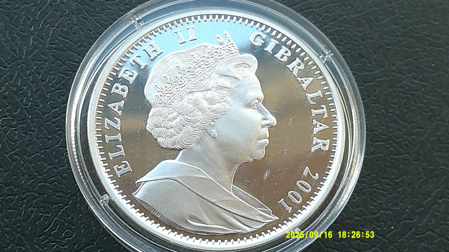 Gibraltar Crown Silver Proof - 2001 (The Victorian Age) HRPD