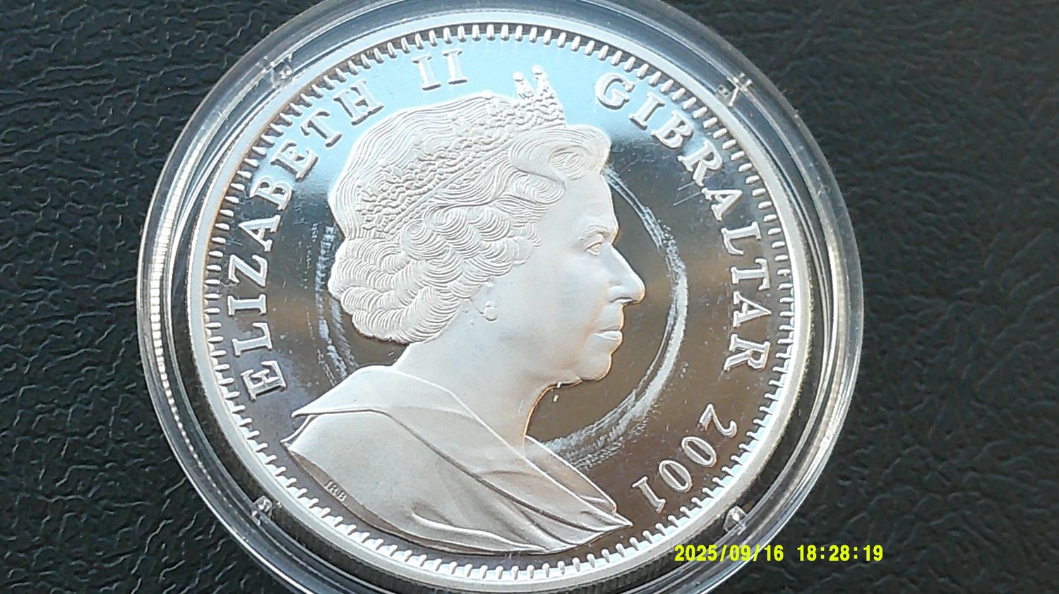 Gibraltar Crown Silver Proof - 2001 (The Victorian Age) HRPD