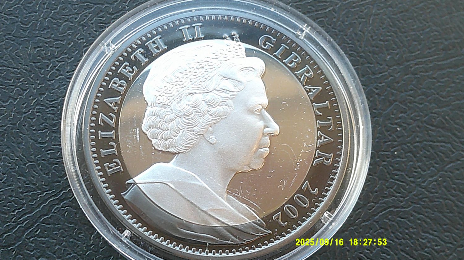 Gibraltar Crown Silver Proof - 2002  (The Life of the Queen Mother) HRPD