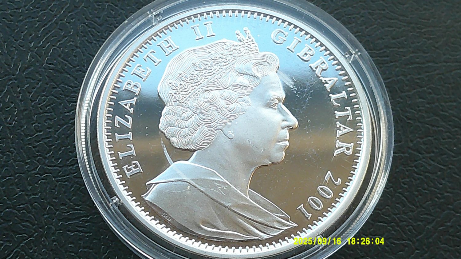 Gibraltar Crown Silver Proof - 2001 (The Victorian Age)  HRPD