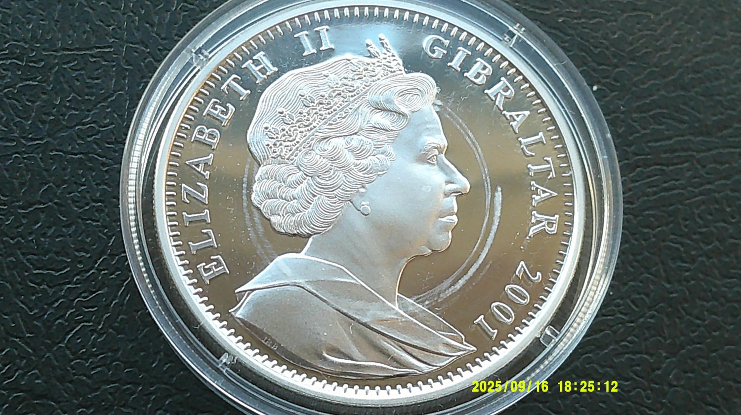 Gibraltar Crown Silver Proof - 2001 (The Victorian Age) HRPD