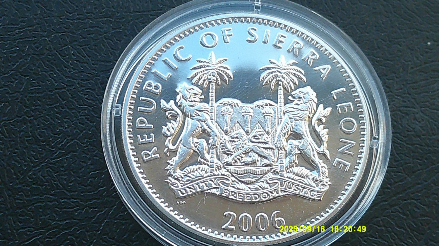 Sierra Leone 10 Dollars Silver Proof - 2006 (Queens 80th Birthday)  HRPD