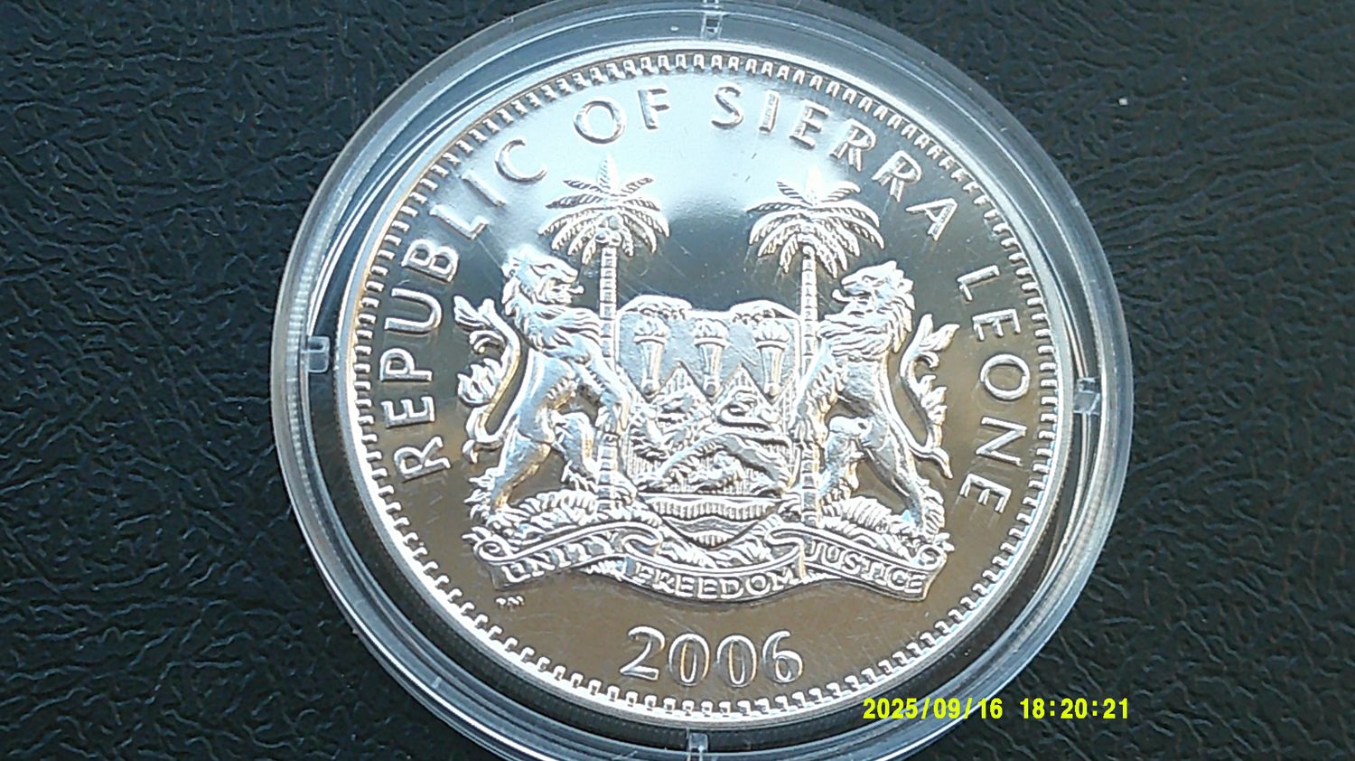 Sierra Leone 10 Dollars Silver Proof - 2006   (Queens 80th Birthday)  HRPD