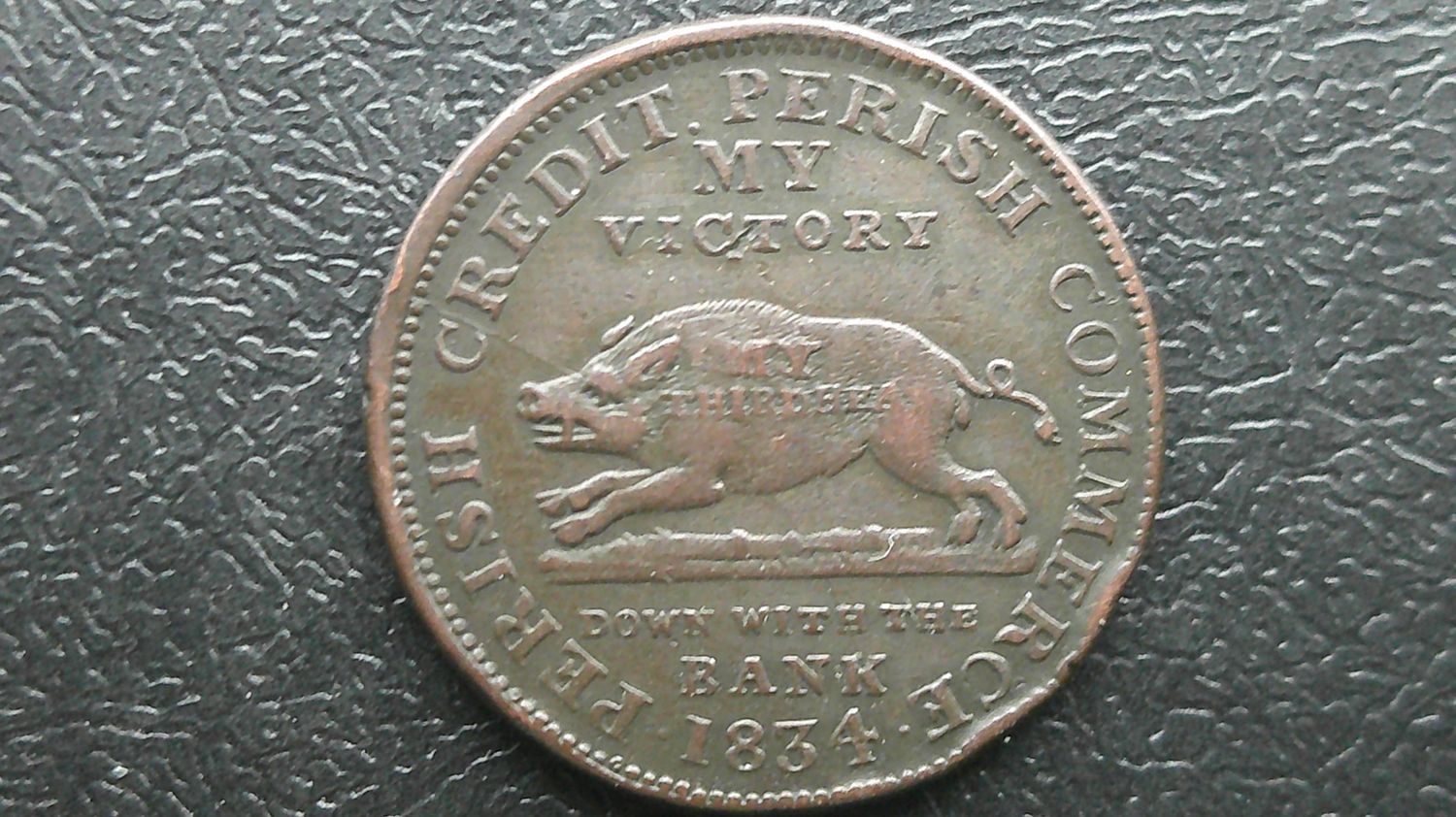 United States Hard Times Token  -  1834
