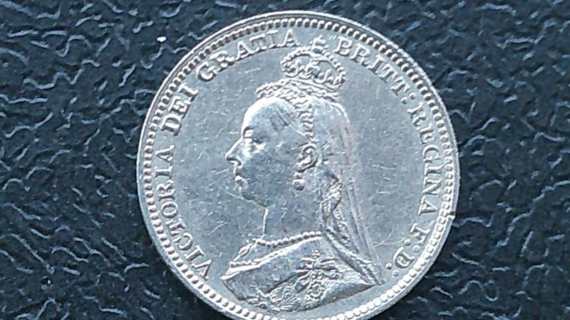 1893  -  Silver Threepence  RARE