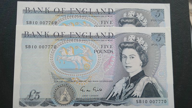 Bank of England £5 -  1988 to 1991
