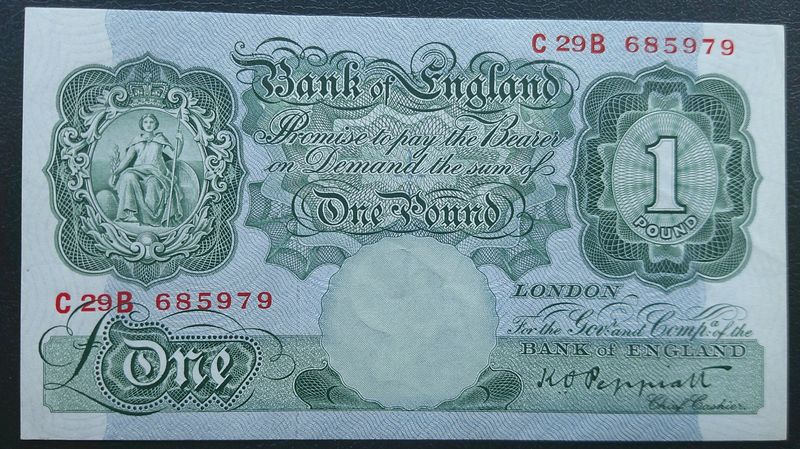 Bank of England £1 - 1948