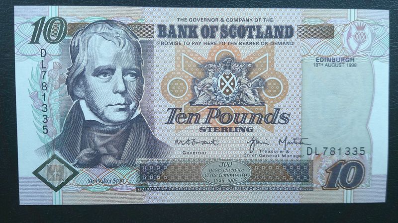 Bank of Scotland £10  -  1998