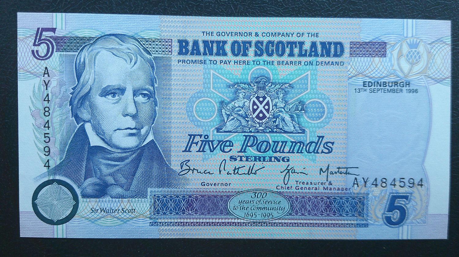 Bank of Scotland £5 - 1996