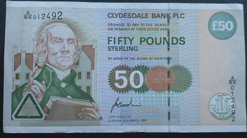 Clydesdale Bank £50  -  1996