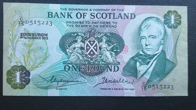 Bank of Scotland £1 - 1972
