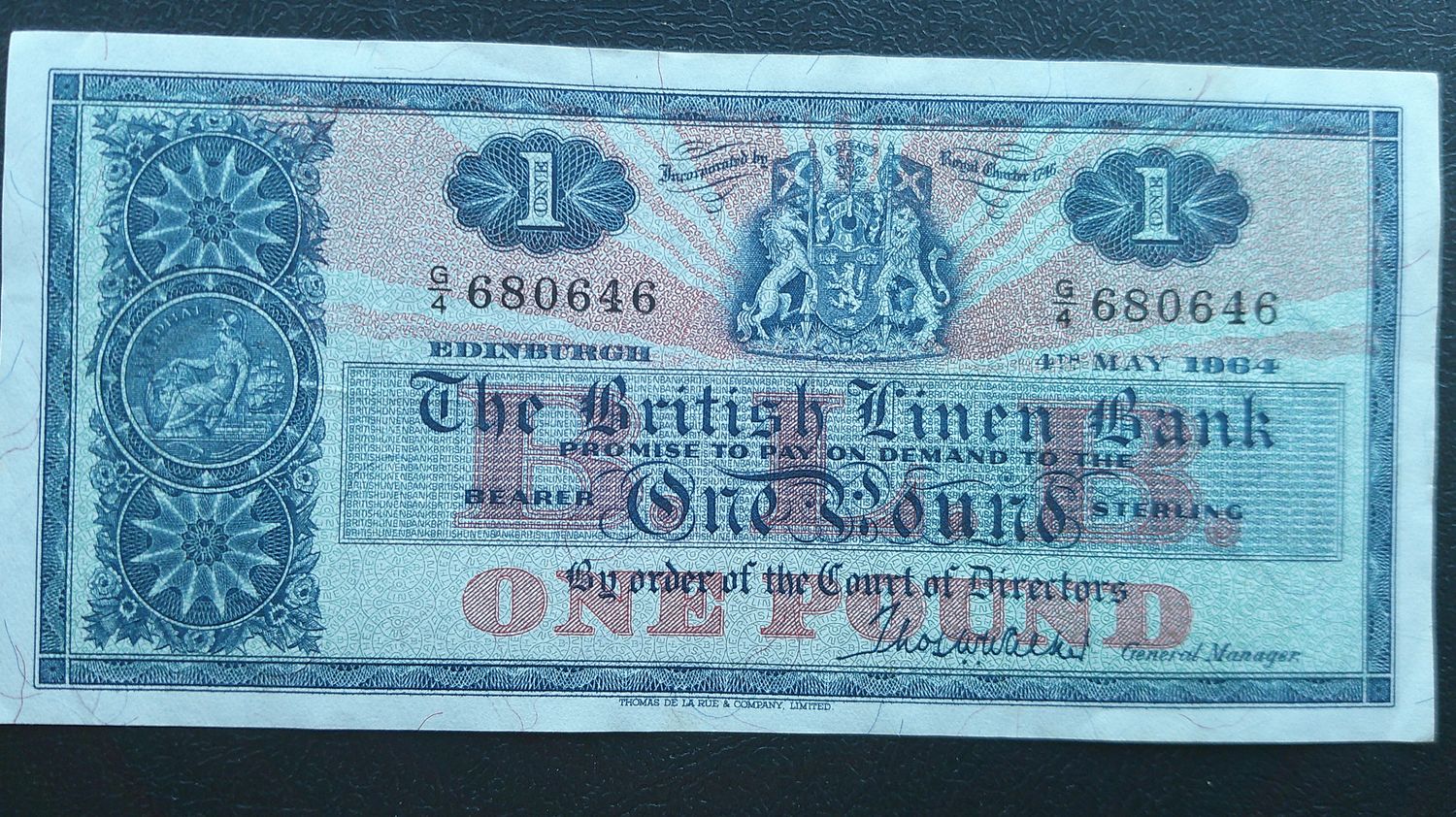 British Linen Bank £1 - 1964