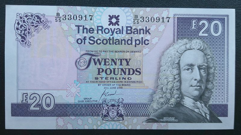 Royal Bank of Scotland £20  -  2000