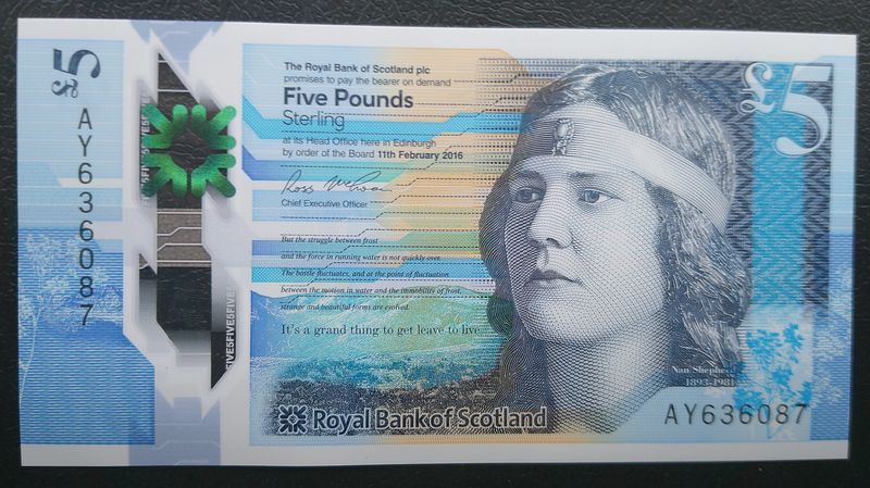 Royal Bank of Scotland £5  -  2016