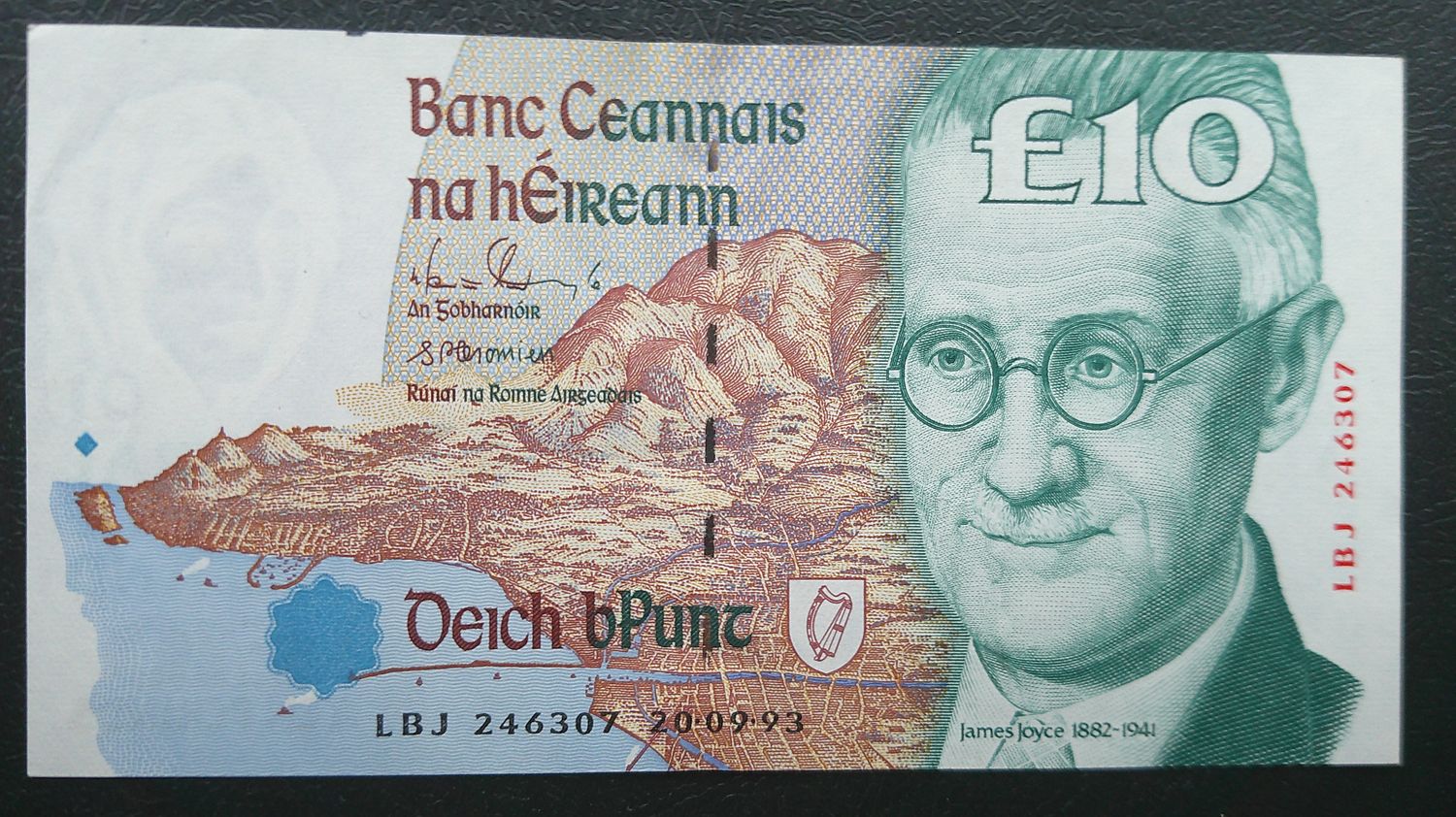 Ireland (Republic) Ten Pounds - 1993 Ireland (Republic) Ten Pounds - 1993