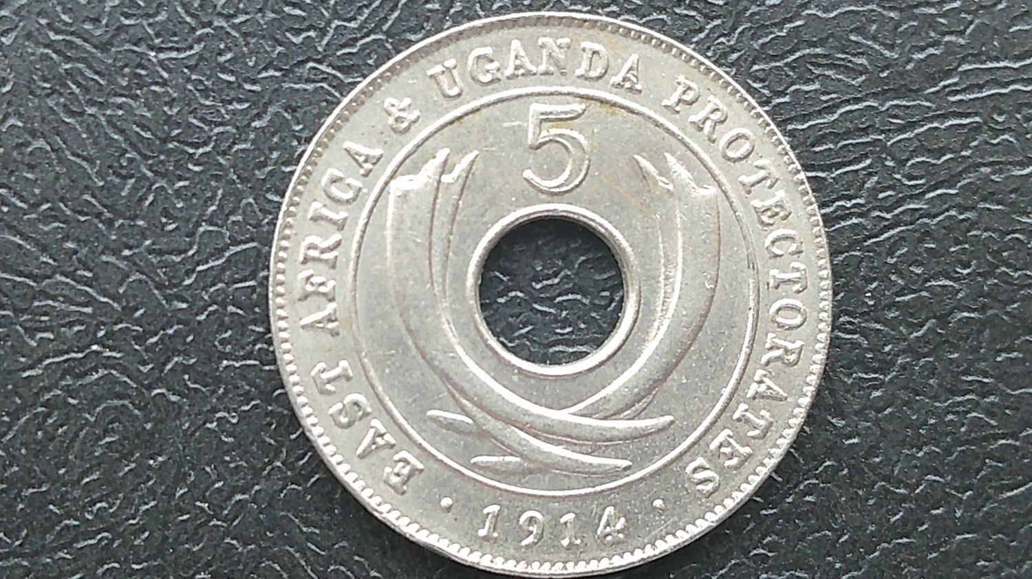 East Africa & Uganda Protectorates 5 Cents - 1914H East Africa & Uganda Protectorates 5 Cents - 1914H