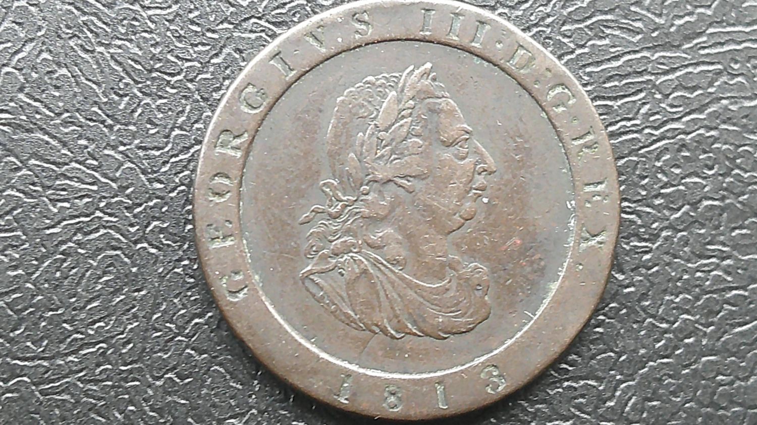 Isle of Man Halfpenny  -  1813